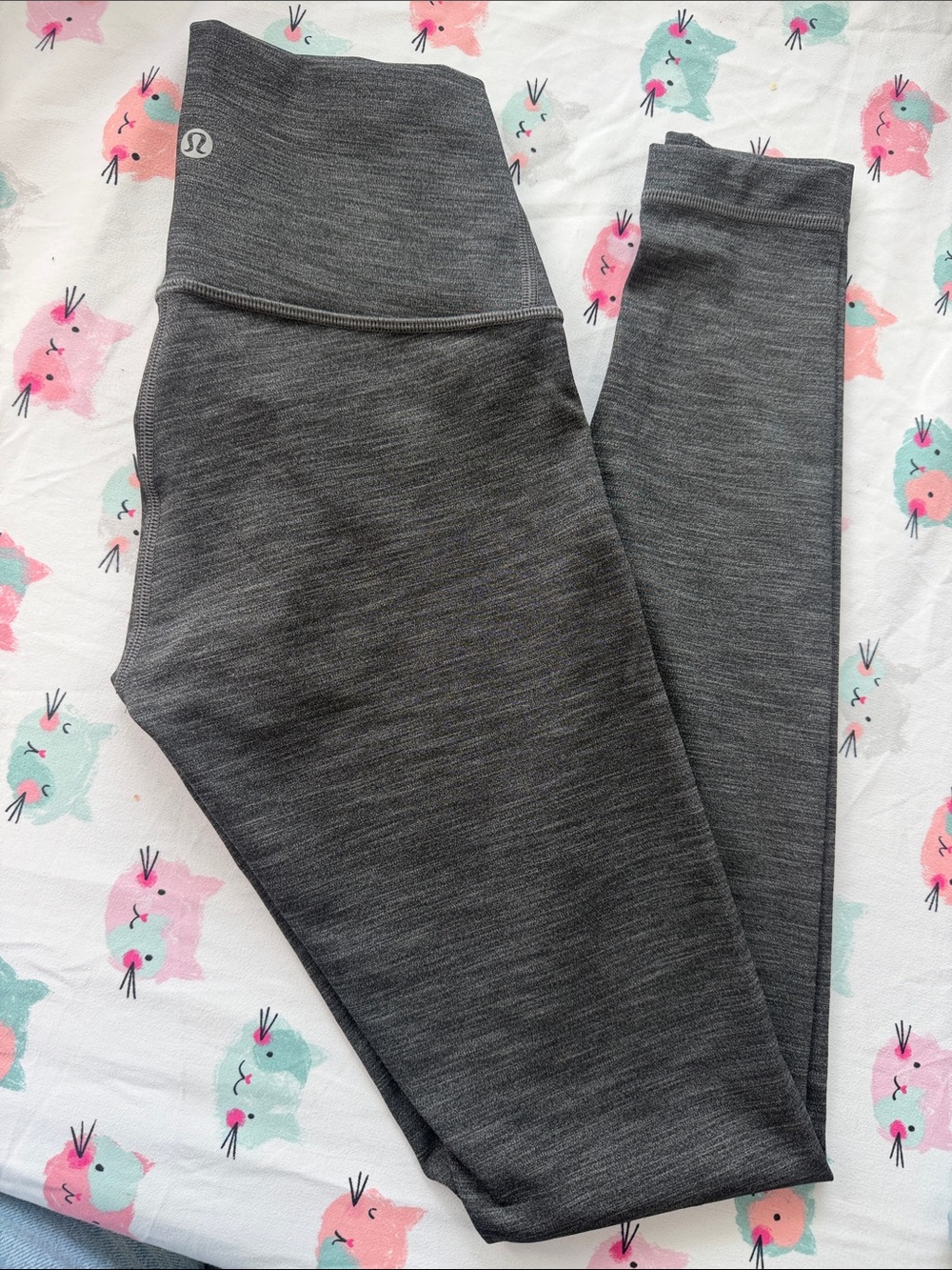 lululemon athletica Kids' Heather Charcoal Gray Leggings